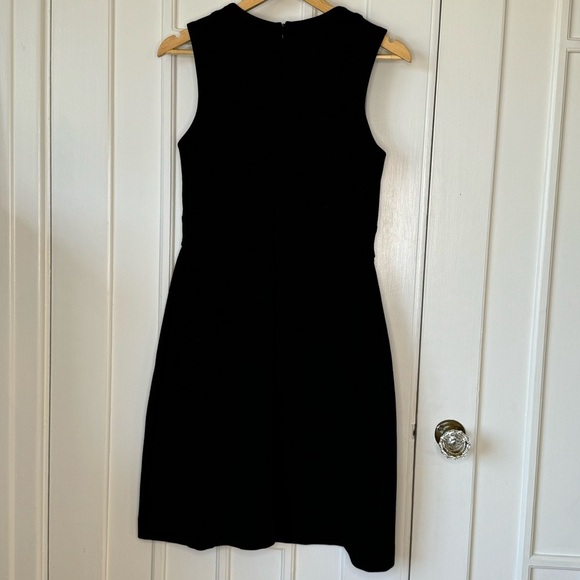 Designer FRANCO MIRABELLI CLASSIC LITTLE BLACK DRESS OFFICE EVENING SIZE 6 lined - Picture 5 of 11